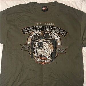 Harley-Davidson Olive Dog Graphic Tee